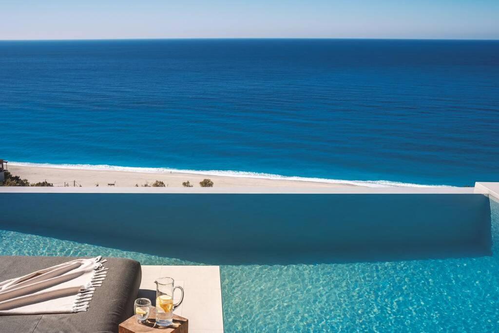 The Wave Twin Villa 1 Kathisma Beach Lefkada Exterior foto