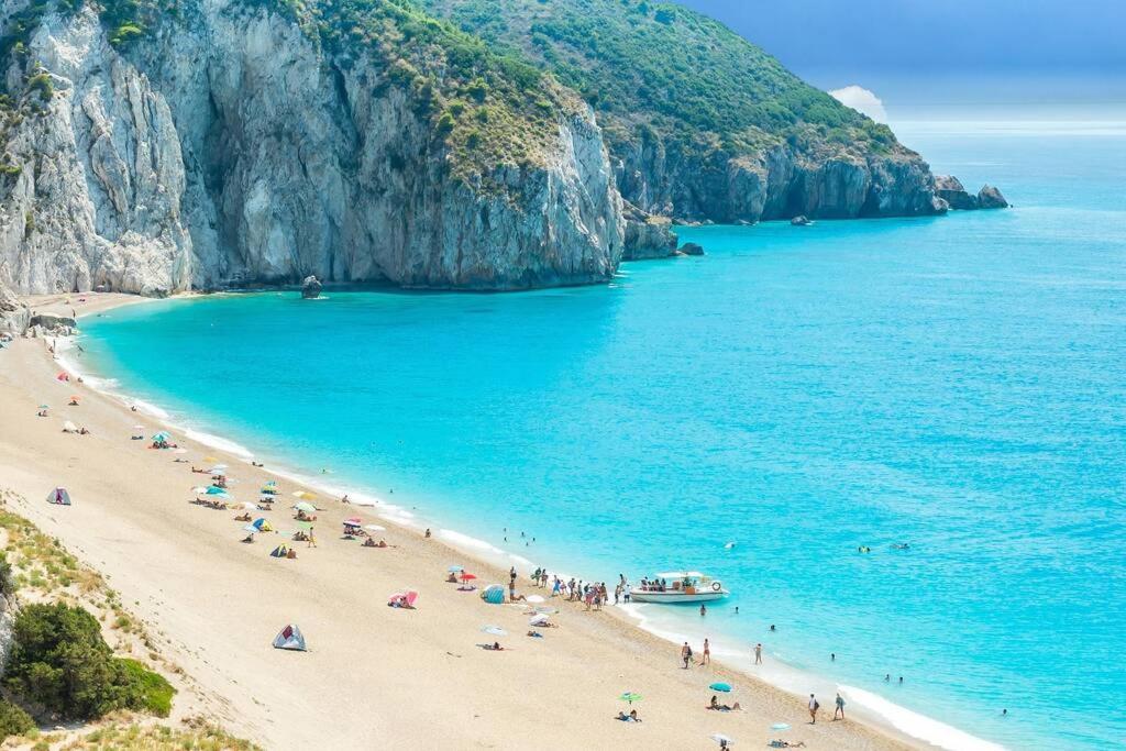 The Wave Twin Villa 1 Kathisma Beach Lefkada Exterior foto