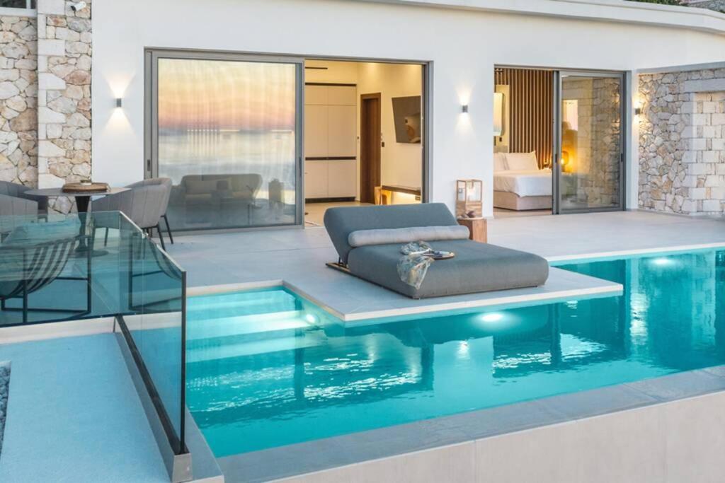 The Wave Twin Villa 1 Kathisma Beach Lefkada Exterior foto